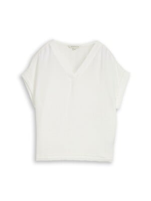 Tom Tailor  Solid V-Neck női blúz