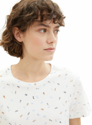 Tom Tailor TOM TAILOR Crew Neck Print Női póló