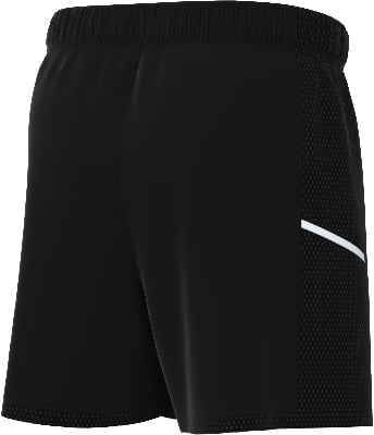 Schwarze Shorts mit elastischem Bund und seitlichen Mesh-Einsätzen.