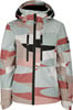 Damenjacke mit buntem geometrischem Muster und ACTIVE REBEL Logo.