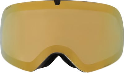 Goldene Skibrille mit verspiegelter Oberfläche und Chromex-Logo.