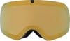 Goldene Skibrille mit verspiegelter Oberfläche und Chromex-Logo.
