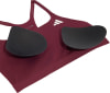 Weinrote Sport-BH mit herausnehmbaren Polstern.