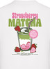 T-Shirt mit Aufdruck eines Erdbeer-Matcha-Getränks und Schriftzug.