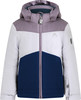McKinley Kinder-Skijacke mit Kapuze und farbenfrohem Design.
