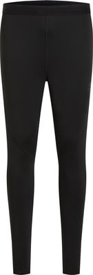 Fekete női legging márkalogóval a combon. Fekete női legging márkalogóval a combon.