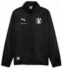 Schwarze Puma-Jacke mit Intersport-Logo und Vereinswappen.