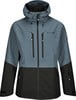 Herrenjacke von Active Rebel mit Kapuze und schwarzen Details, geeignet für Outdoor-Aktivitäten.
