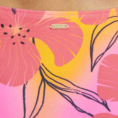 Firefly Milla Painted Flower Bustier Bikini-Set
