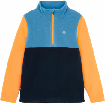 Colorkids Colorblock fleecová mikina s polozipem