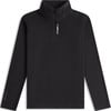 Schwarzes O'Neill Fleece-Oberteil mit kurzem Reißverschluss und Logo.