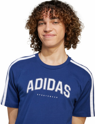 adidas M C COLLEG TEE póló 100%PAM