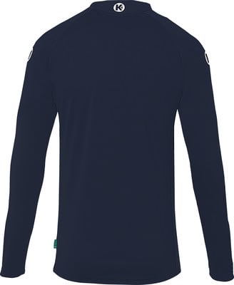 Dunkelblaues Langarmshirt mit K-Logo am Kragen und an der Schulter. Dunkelblaues Langarmshirt mit K-Logo am Kragen und an der Schulter.