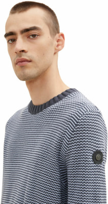 Tom Tailor TOM TAILOR Structured Knitt férfi pulóver