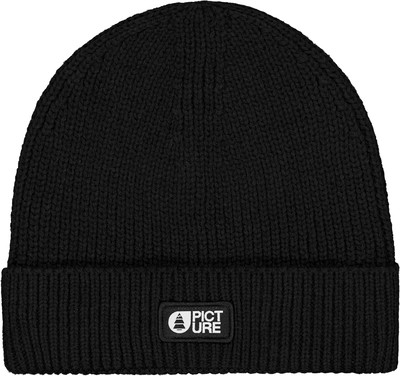 Schwarze Strickmütze mit Picture-Logo.