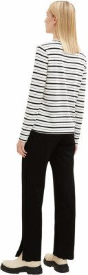 Tom Tailor TOM TAILOR Crew Neck Stripe női póló hosszú ujjú