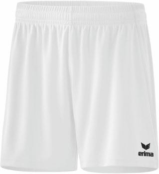 Weiße Sporthose für Damen mit Erima-Logo am unteren Saum.