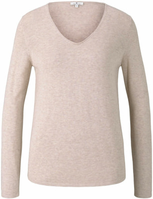 Tom Tailor Basic V-Neck női pulóver