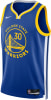 Ein blaues Golden State Warriors Trikot mit Logo und Nummer 30.