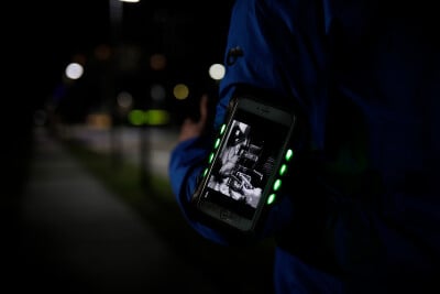 No Brand Wheel-Bee Night Hawk Running Armbag 8x LED-Light