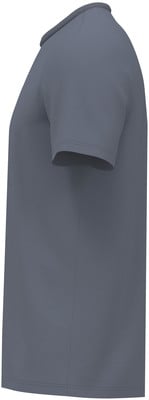 Graues T-Shirt im Profil mit kurzen Ärmeln und Rundhalsausschnitt. Graues T-Shirt im Profil mit kurzen Ärmeln und Rundhalsausschnitt.