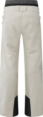 Beige Skihose mit schwarzen Details an den Hosenbeinen. Beige Skihose mit schwarzen Details an den Hosenbeinen.