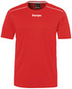 Rotes Herren-T-Shirt von Kempa mit kurzen Ärmeln und Rundhalsausschnitt.
