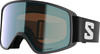 Salomon Skibrille mit schwarzem Band und S-Logo.
