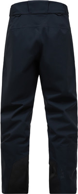Dunkelblaue Hose mit schwarzem Verstärkungsbereich am Bein. Dunkelblaue Hose mit schwarzem Verstärkungsbereich am Bein.
