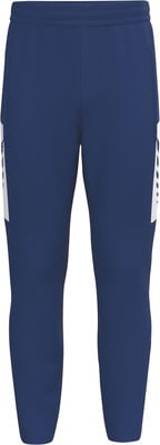 Marineblaue Sporthose mit weißem Streifen an der Seite. Marineblaue Sporthose mit weißem Streifen an der Seite.