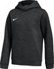 Dunkelgrauer Nike Hoodie mit Kapuze und Logo auf der Brust.