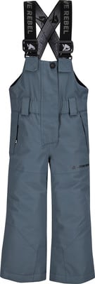 Graue Kinder-Latzhose mit verstellbaren Trägern für den Winter. Graue Kinder-Latzhose mit verstellbaren Trägern für den Winter.