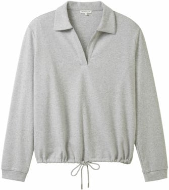 TOM TAILOR Cosy Polo Collar női pulóver