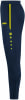 Dunkelblaue Sporthose mit gelbem Streifen und JAKO-Logo.