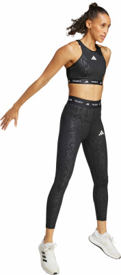 adidas TECHFIT Medium-Support High-Neck Print Sport-BH