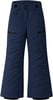 Dunkelblaue Skihose mit schwarzen Reißverschlüssen und Logo.
