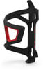 Schwarzer Flaschenhalter mit roten Details und CUBE-Logo.