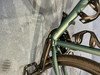 Detail des Kettenblatts am Fahrrad mit der Aufschrift GRX.