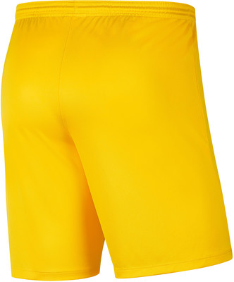 Eine goldene Hose aus glattem Stoff mit elastischem Bund. Eine goldene Hose aus glattem Stoff mit elastischem Bund.
