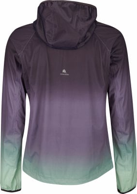 Rückansicht einer Damen-Kapuzenjacke im Ombre-Stil von Active Rebel.