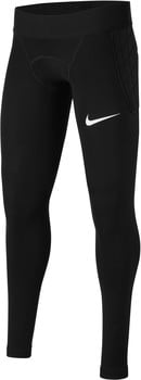 Schwarze Nike Herren-Leggings mit Seitenpolsterung und Logo.