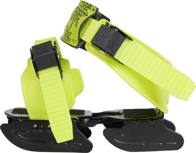 Kinder Schlittschuhe mit verstellbaren Riemen und schwarzer Sohle.