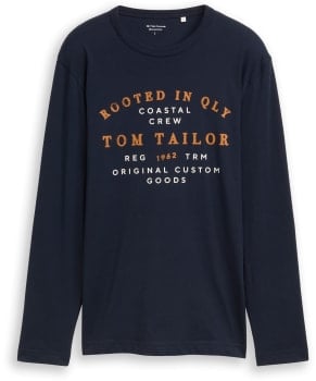 Tom Tailor Printed férfi hosszú ujjú póló