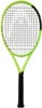 Grüner HEAD Tennisschläger mit schwarzem Griffband und schwarzen Akzenten.