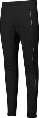 Schwarze Sporthose mit reflektierenden Elementen und Reißverschlusstaschen. Schwarze Sporthose mit reflektierenden Elementen und Reißverschlusstaschen.