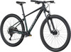 Schwarzes Scott Mountainbike mit Vorderradgabel und grünen Details am Rahmen.