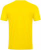 Gelbes Herren-T-Shirt mit kurzen Ärmeln, von hinten gezeigt.
