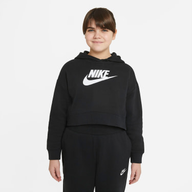 French Terry Cropped Hoodie