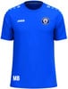 Blaues Sporttrikot mit Logo und Initialen MB.