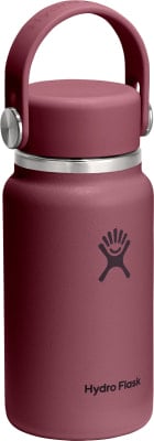 Hydro Flask Flasche mit Deckel und Henkel in Bordeaux.